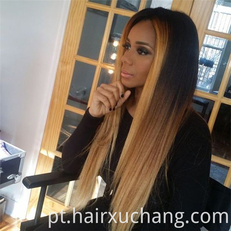 Human Hair Dubai Mercado por atacado de três tons ombre 1b/4/77# Indian Temple Hair Hair Hair Body Wave Pacacos